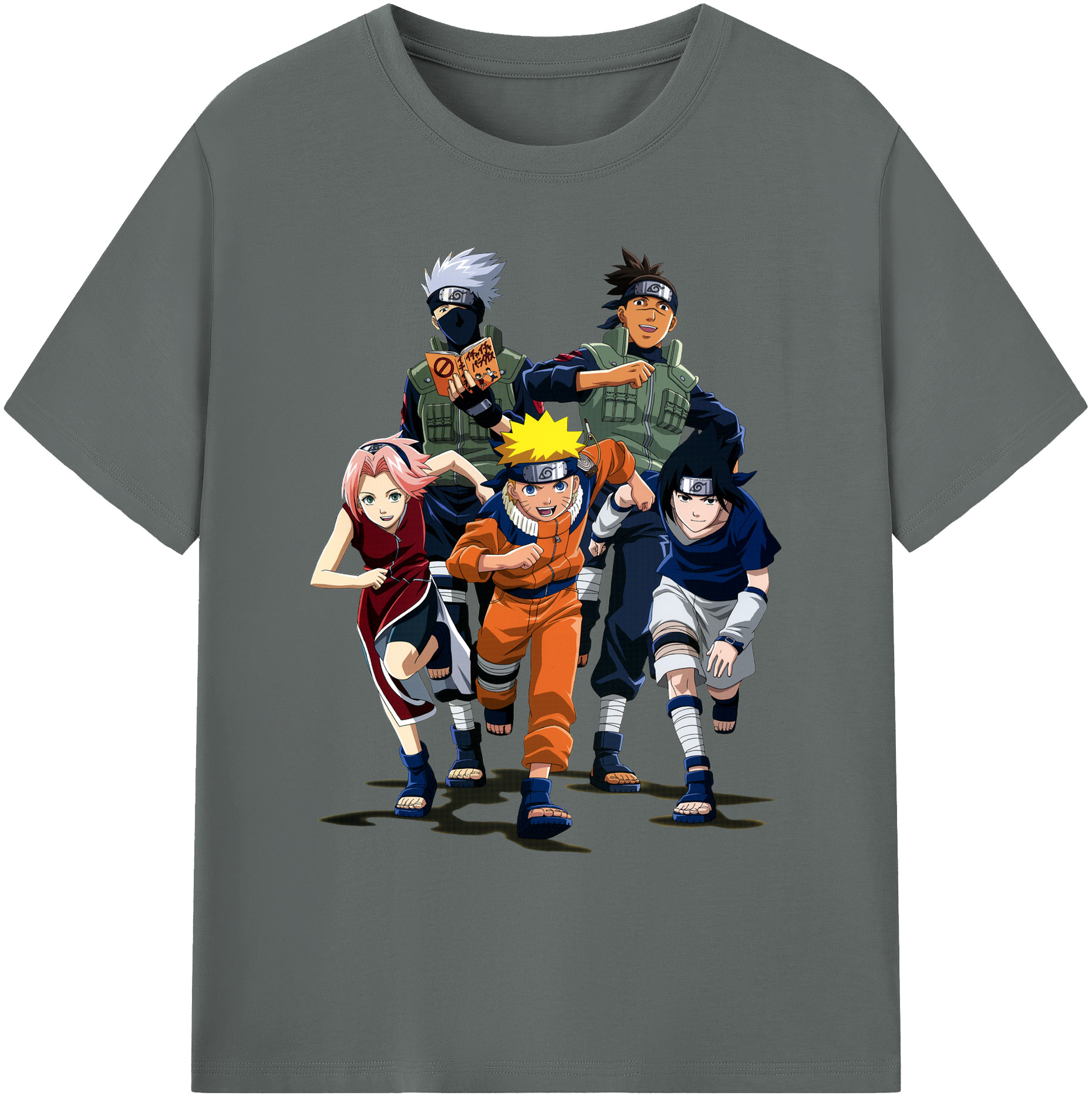 （画像用） NARUTO -ナルト- うずまき ナルト Uzumaki Naruto 綿100％ メンズ半袖Tシャツ｜肌触りやわらか＆通気性